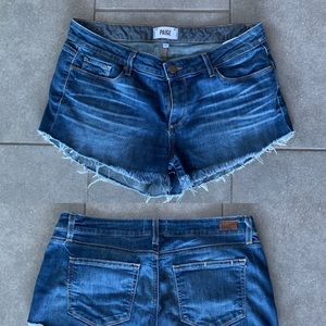 PAIGE Cut off Denim shorts